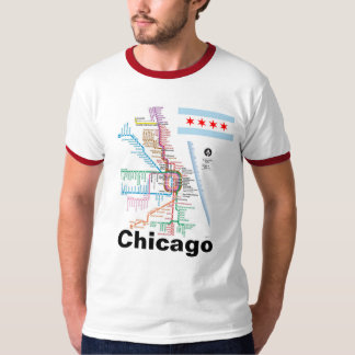 Coração de Chicago… do t-shirt de América