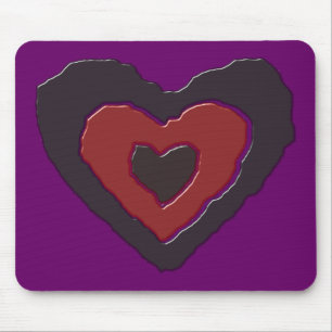 Coração de derretimento gótico Mousepad do amor