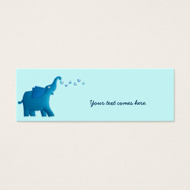 coração de elefante azul (Frente)