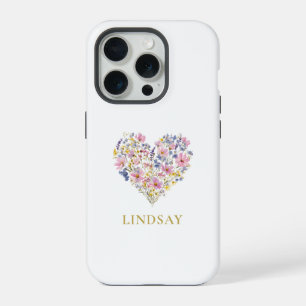 Coração de Flor Silvestre Personalizado