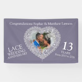 Coração de fotos de 13 de aniversário de renda