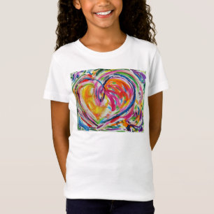 Coração de Joy Trabalho de arte pintando camisa 