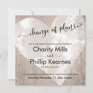 Coração de Madeira adiada mudança de planos de cas