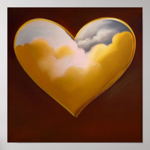 Coração de Poster do Céu