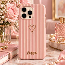 Coração de Rosa Dourada Bege