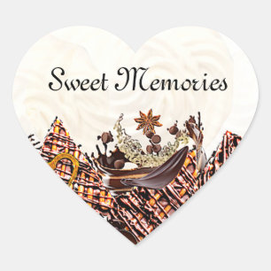 CORAÇÃO DIA DO SOL DOCE! :) ADESIVO REDONDO