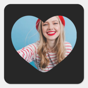 coração do autocolante personalizado