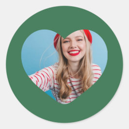 coração do autocolante personalizado