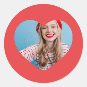 coração do autocolante personalizado