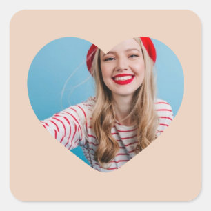 coração do autocolante personalizado