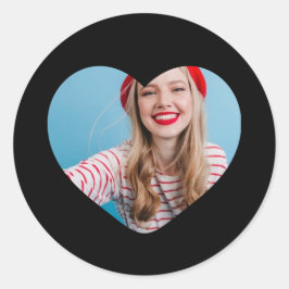 coração do autocolante personalizado