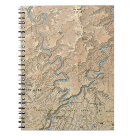 Coração do caderno do mapa de Canyonlands (Utá)