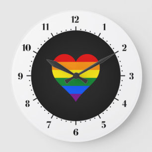 Coração do orgulho LGBT Grande Relógio