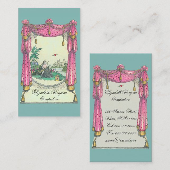 Coração do vôo - cartão de visita (Frente/Verso)