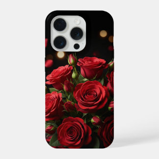 Coração Dourado Estojo Elegante – iPhone 15 Pro Va