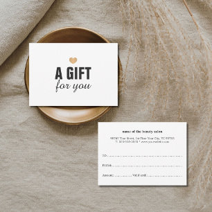 Coração Dourado Limpo Elegante