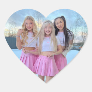 Coração Equipe XO adesivo especial