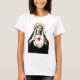 Coração imaculado da camisa de Mary