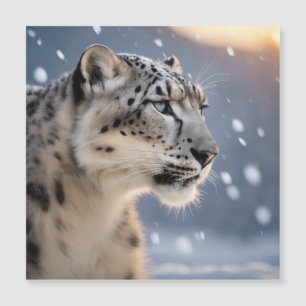Coração-leopardo-da-neve majestosa da tempestade d