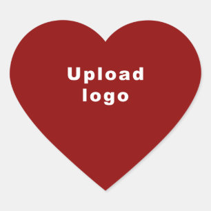 Coração Logotipo comercial no adesivo da forma Red Heart