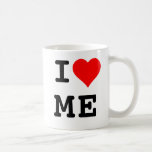 Coração moderno de I mim caneca de café<br><div class="desc">Coração moderno de I mim caneca de café</div>