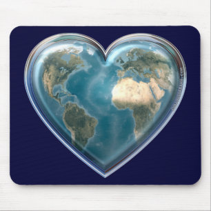 Coração Mousepad da terra