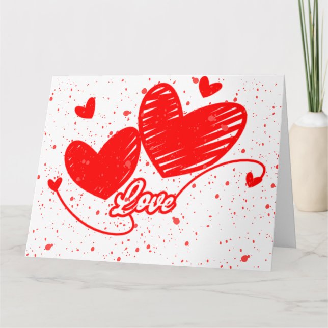 CORAÇÃO NO CARTÃO DE AMOR (Frente)