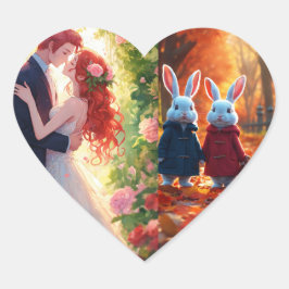 Coração Novo adesivo de moda