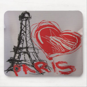 Coração Paris Mousepad