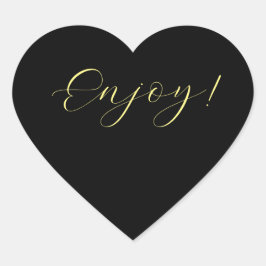 Coração Preto Fundo Aproveite o adesivo cardíaco