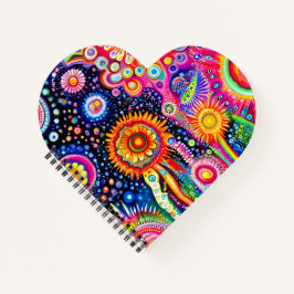 Coração Psicodélico Moldado