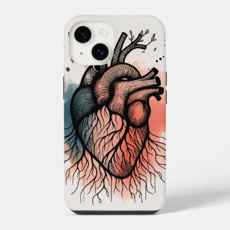 Coração Raiz de Árvore - Arte de Linha Solúvel