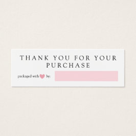 Coração Rosa Embalado Com Amor Obrigado