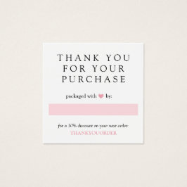 Coração Rosa Obrigado Por Ordem