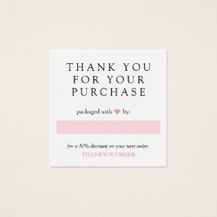 Coração Rosa Obrigado Por Ordem