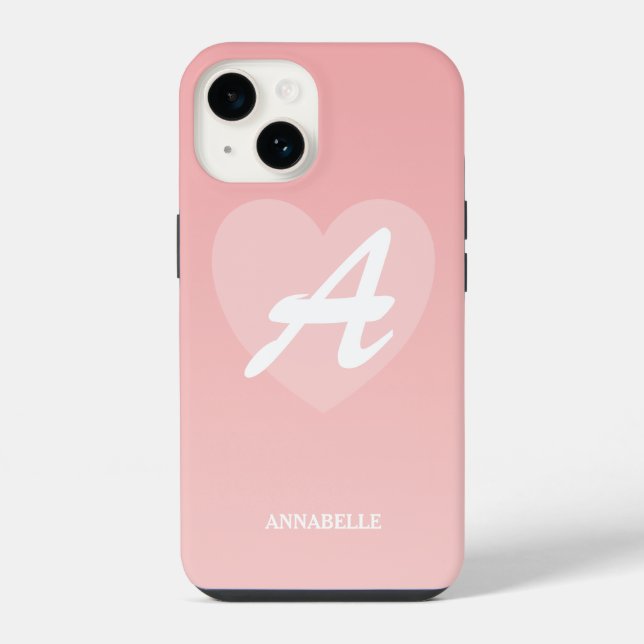 Coração Rosa Personalizado  (Verso)