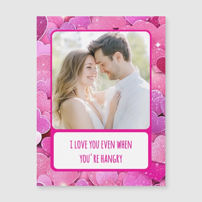 Coração Rosa Púrpura quando você está com Cartão c (Frente)