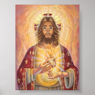 Coração Sagrado de Jesus, Arte, Poster