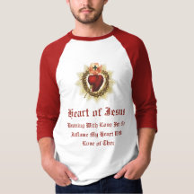 Coração Sagrado de Jesus Raglan T-Shirt