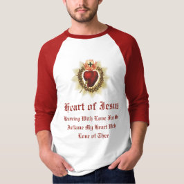 Coração Sagrado de Jesus Raglan T-Shirt