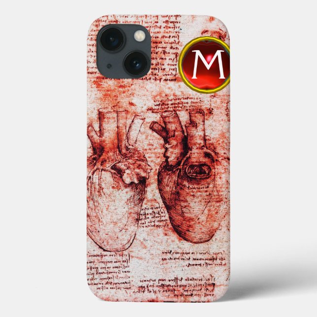 Coração, Seus Vasos Sanguíneos Pergaminho Monogram (Verso)
