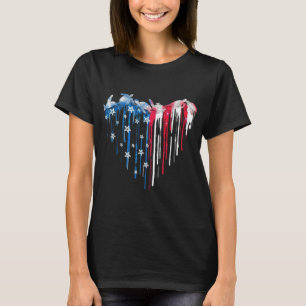 Coração Tartaruga Cana d'água T-Shirt Coração Anim