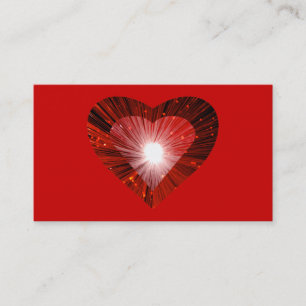 Coração Vermelho 'coração' cartão de visita v