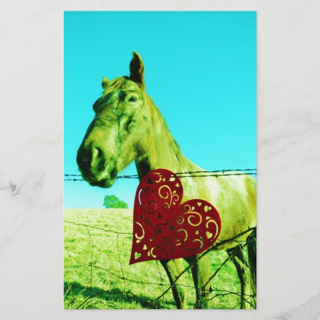 Coração Vermelho e Cavalo (Frente)