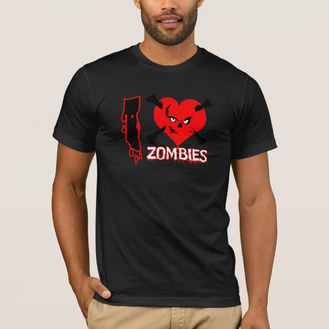 coração zombies - camisa (Frente)