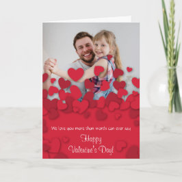 Corações 2 do cartão com fotos dos namorados