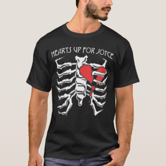 Corações acima para o t-shirt 1 de Joyce