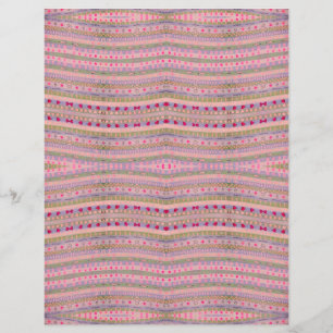 Corações Bonito, rosa e verde Padrões, lado duplo