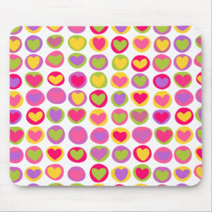 Corações bonitos Mousepad
