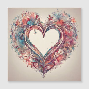 Corações cardíacas - pintura aquosa cardíaca